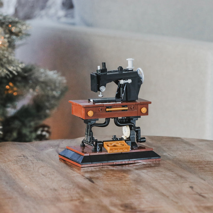 Vintage Sewing Machine Building Block Set