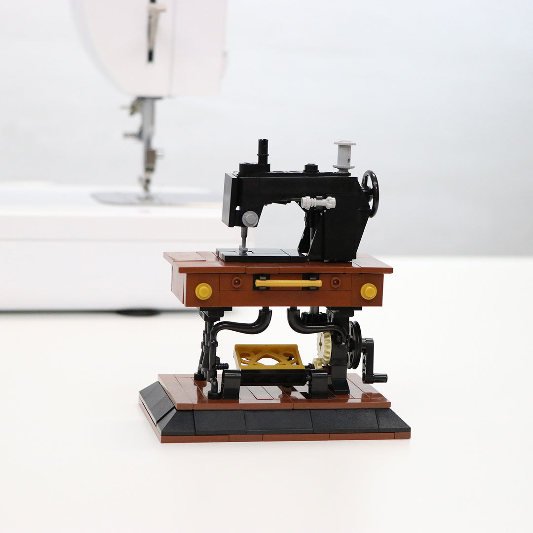 Vintage Sewing Machine Building Block Set