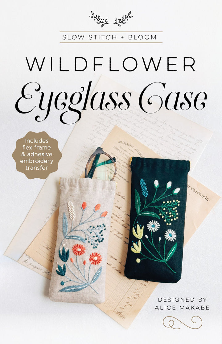 Wildflower Eyeglass Case Pattern & Hardware Kit