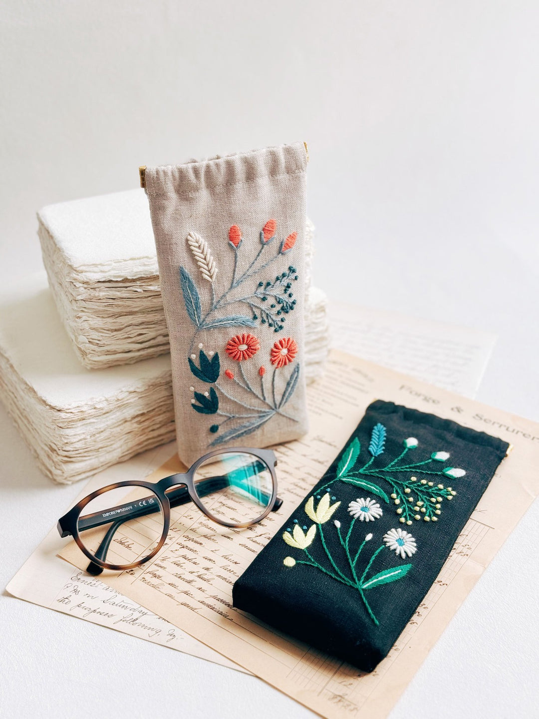 Wildflower Eyeglass Case Pattern & Hardware Kit