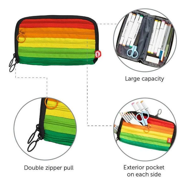 Colorful Zippers Pouch