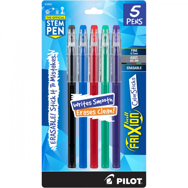 Frixion Fineliner Pens - 12 Pack Assorted Colors