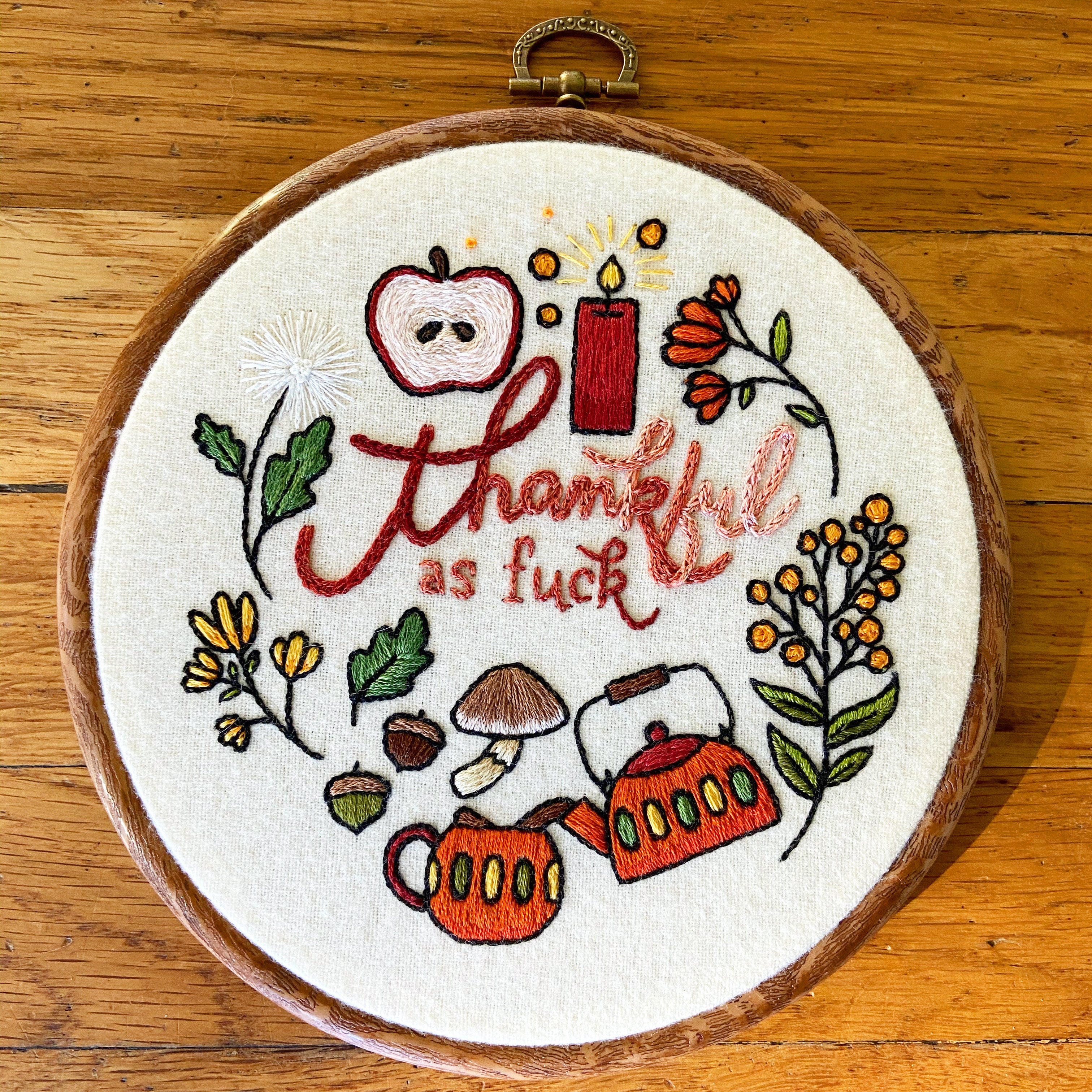 Embroidery - Thankful - Limited cheapest Edition