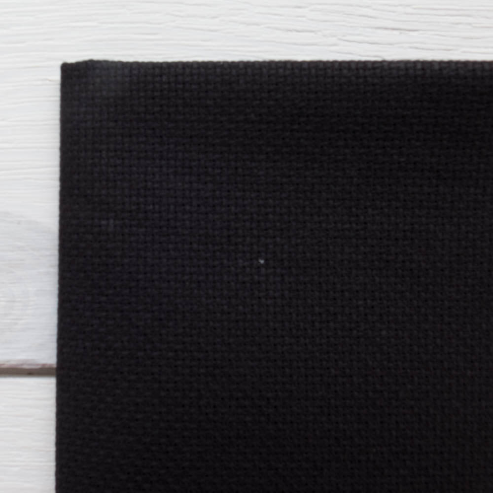 Needlepoint Black Aida Cloth Cross Stitch Fabrics for sale
