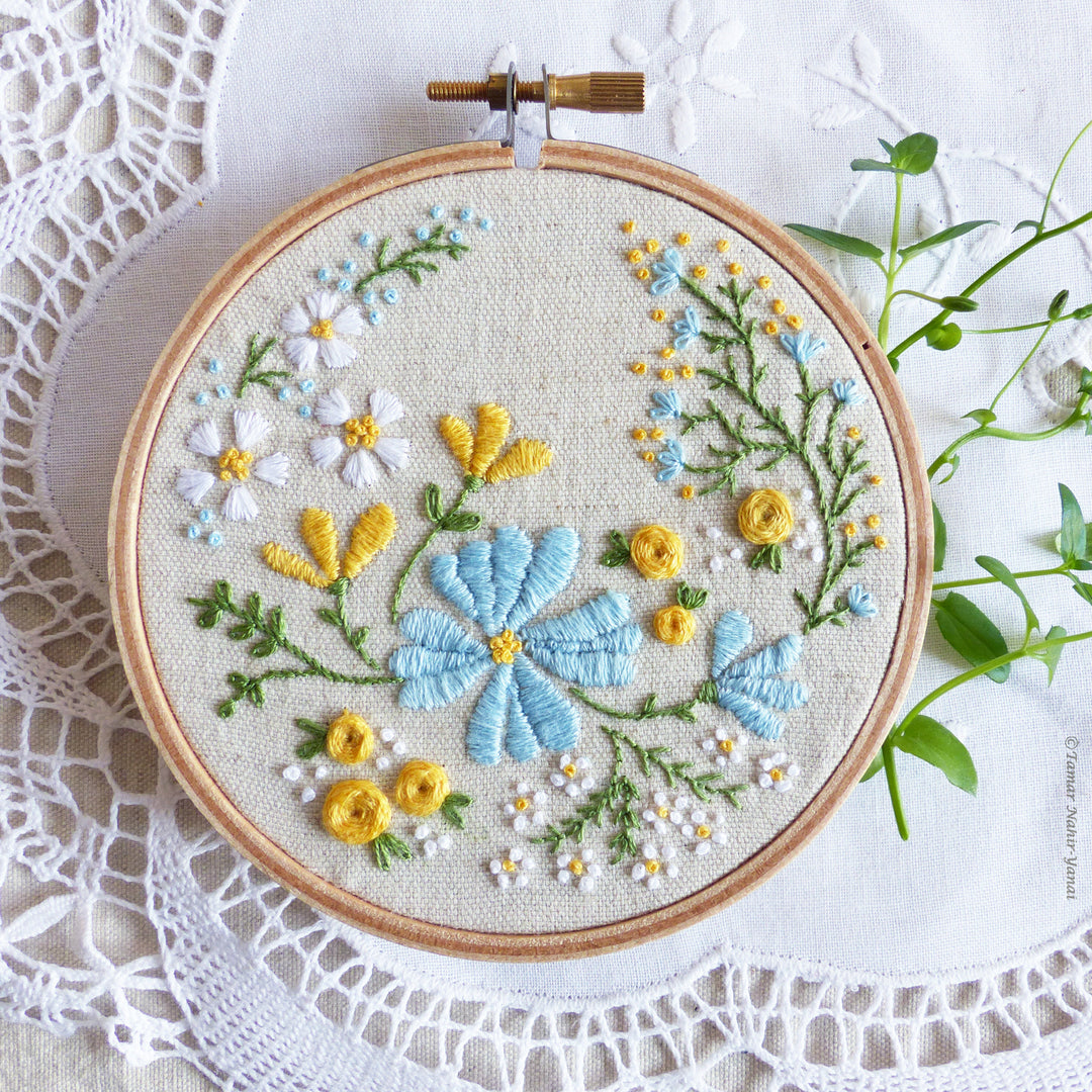 Circle of Flowers Embroidery Kit – Snuggly Monkey