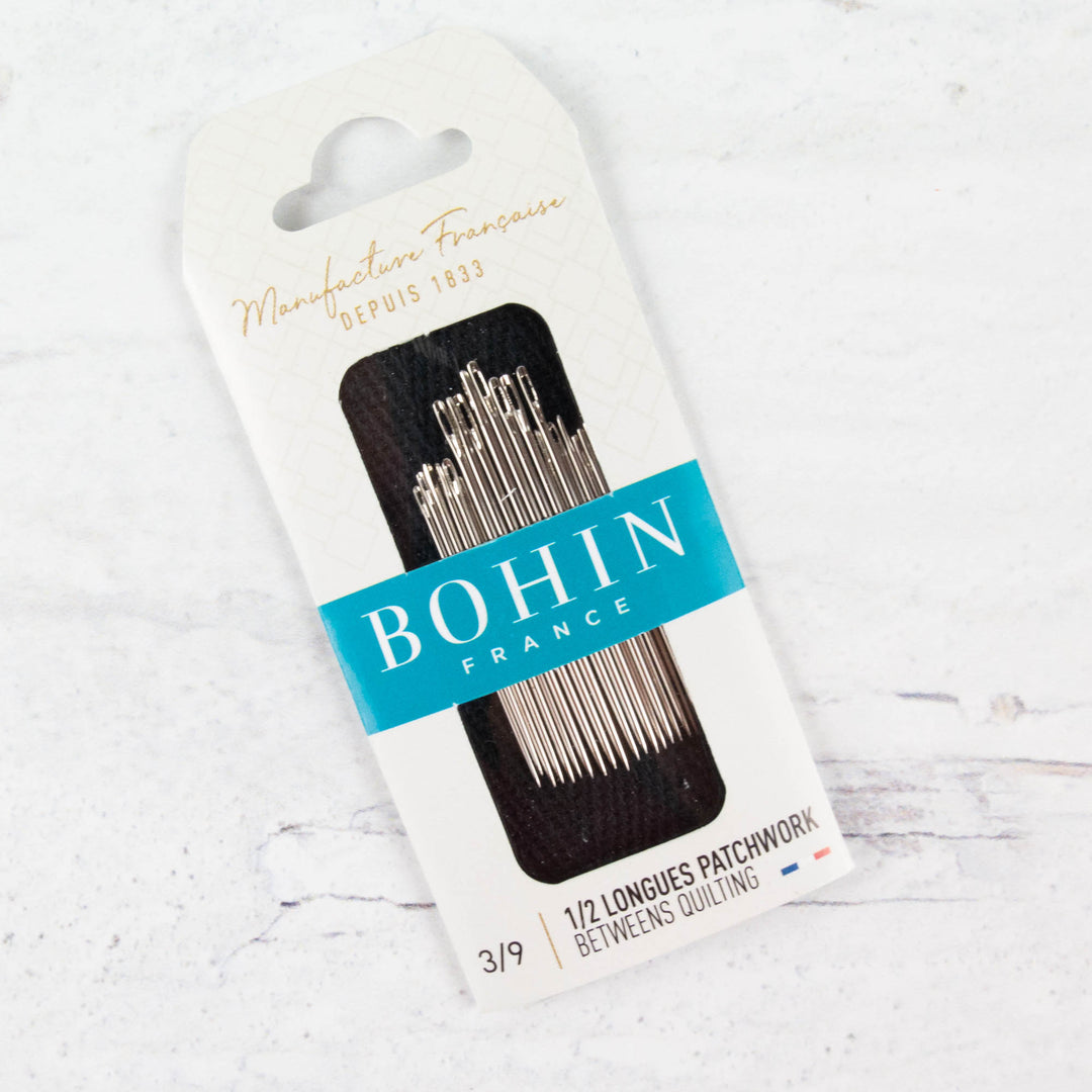 Bohin Betweens Quilting Needles Assorted Sizes 3/9 or 8/12 Pack of 20 