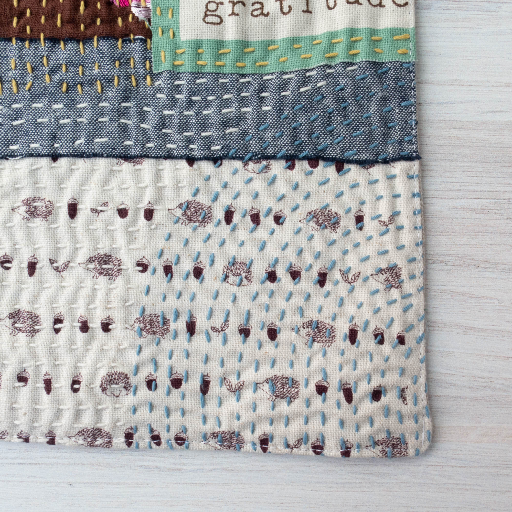 BORO SASHIKO POUCH  Slow Stitching Patchwork Project 