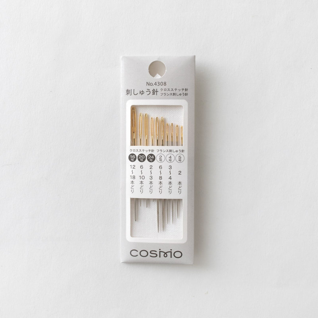 Cosmo Cross Stitch Needles, Assorted Sizes 22/24/26 – Lucky Jonquil