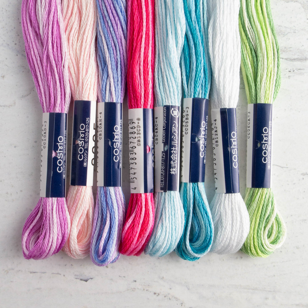 COSMO Seasons Variegated Embroidery Floss - 5031, 5032, 5033, 5034