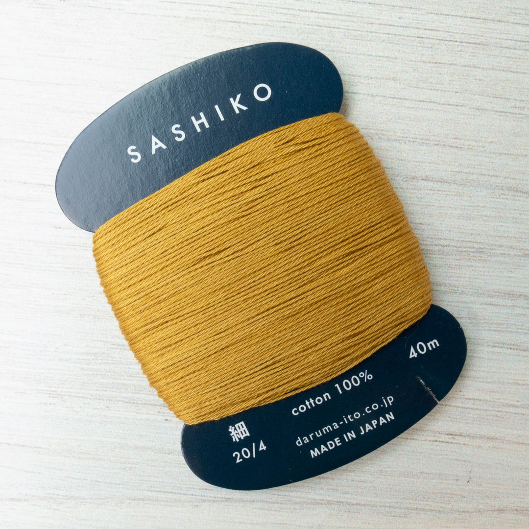 Japanese Sashiko Thread - Yellowish Orange (#25) - Stitched Modern