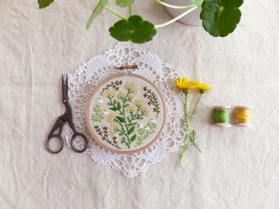 Hidden garden embroidery kit. – Madaher