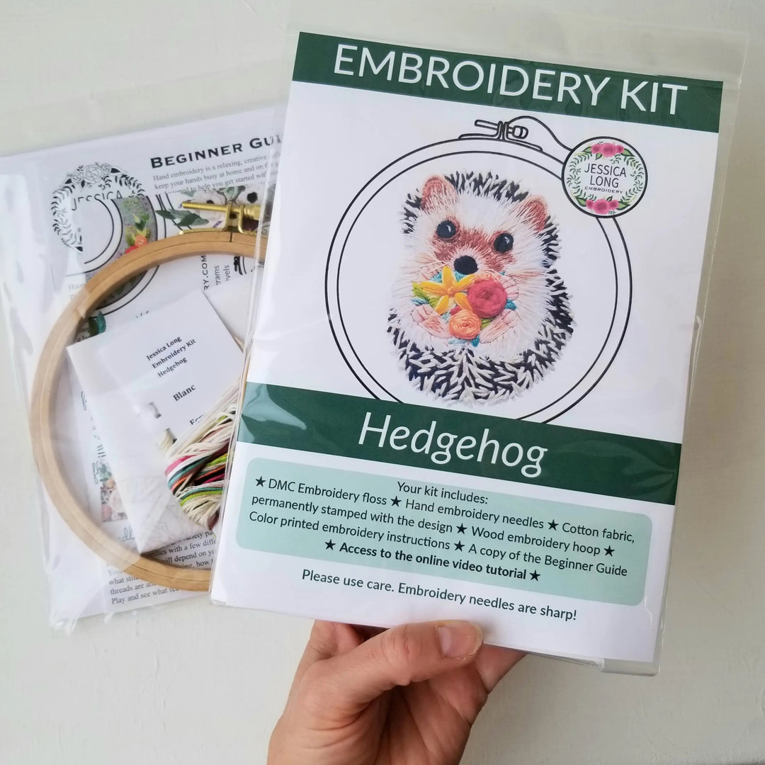 Embroidery Kit Cross Stitch Kit for Adults Beginners Printed Embroidery Kit  Starters Stamped Embroidery Hoops Floss Thread Needles 