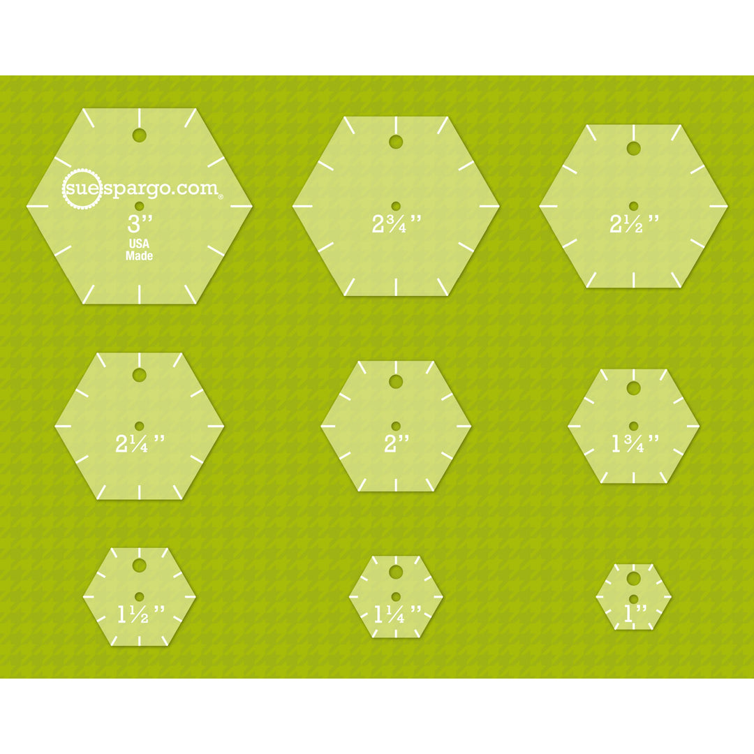 The New Hexagon Quilt Template set