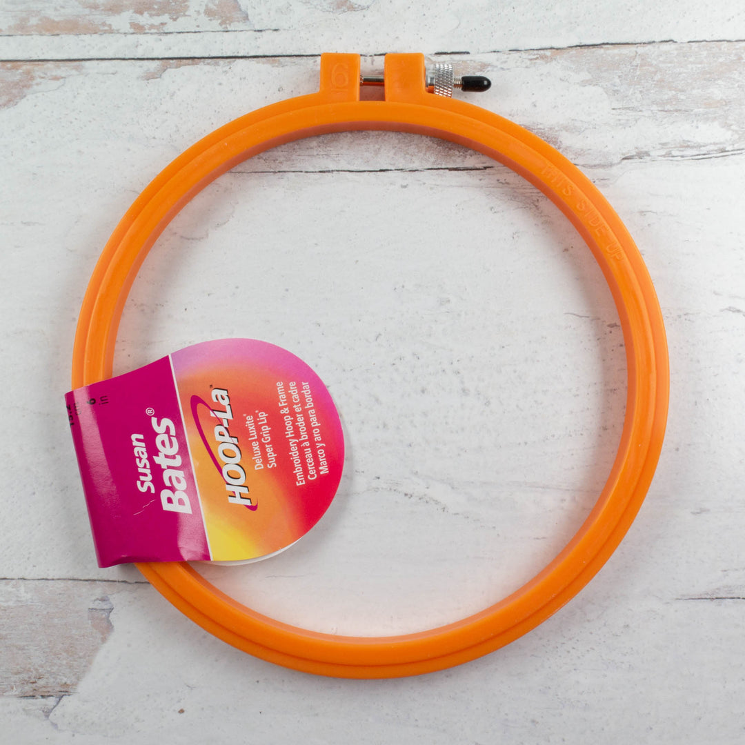 7 Plastic Embroidery Hoop (Orange)