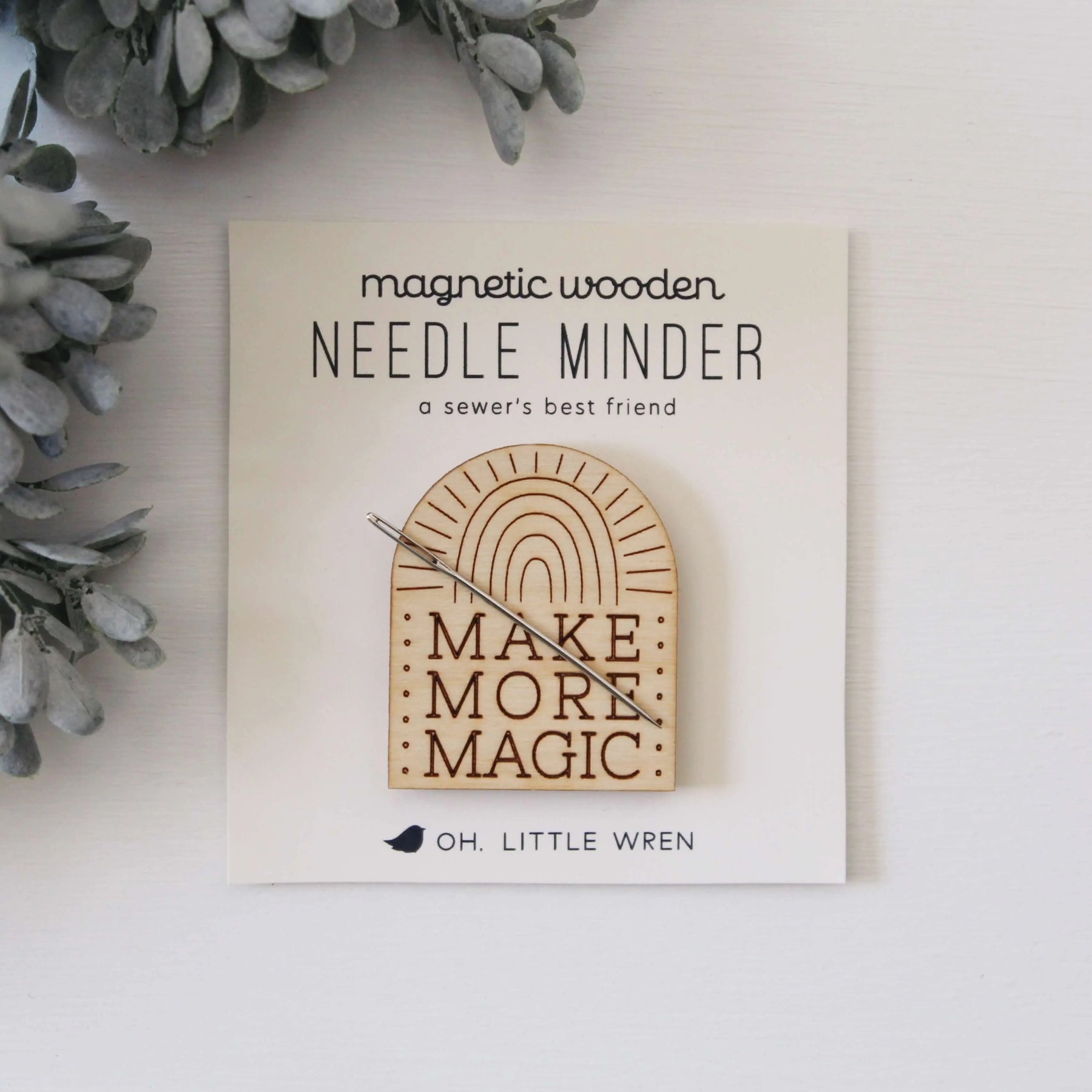 Make More Magic Wooden Needle Minder – Snuggly Monkey
