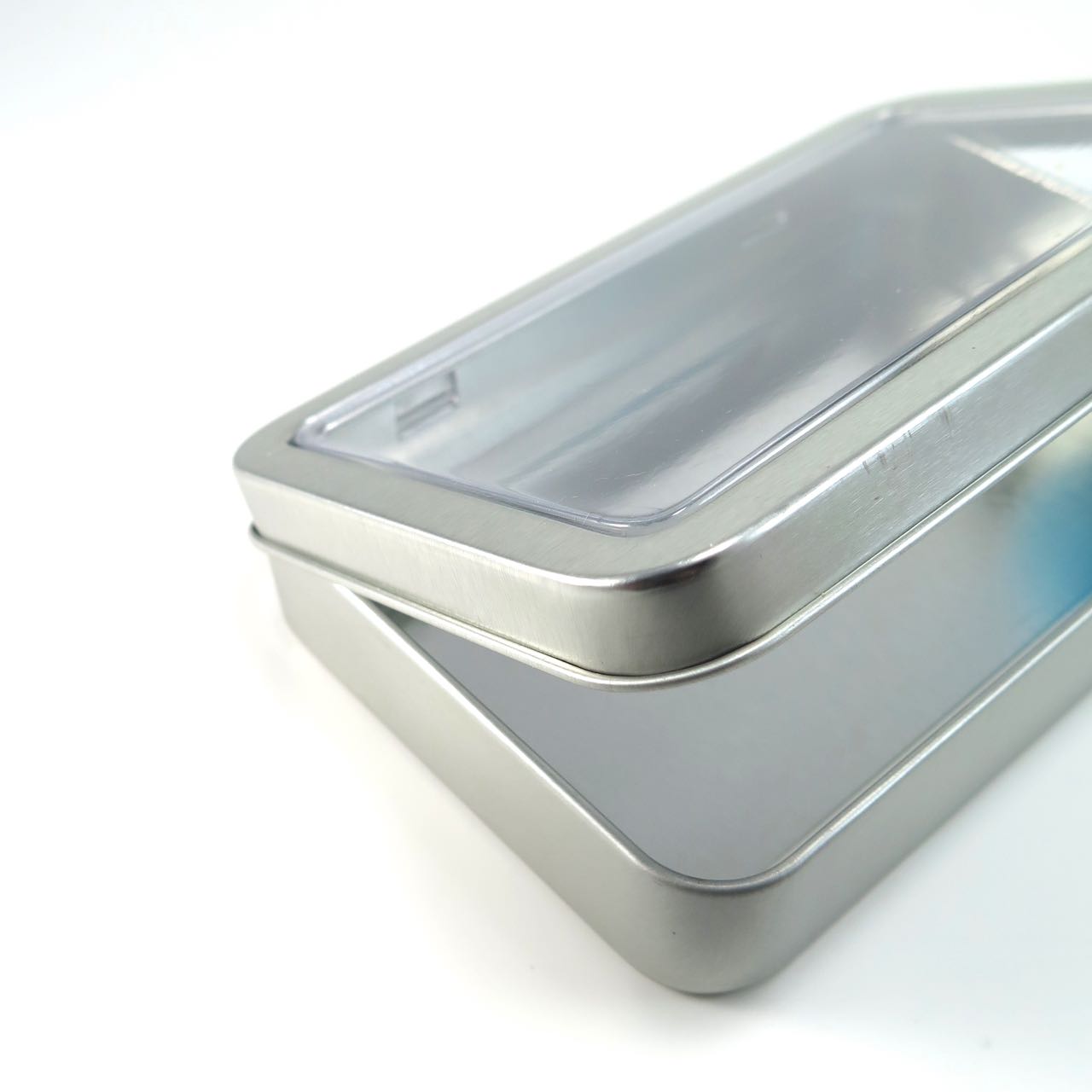 Vertical Steel Metal Tins with Hinged Lid (3oz)