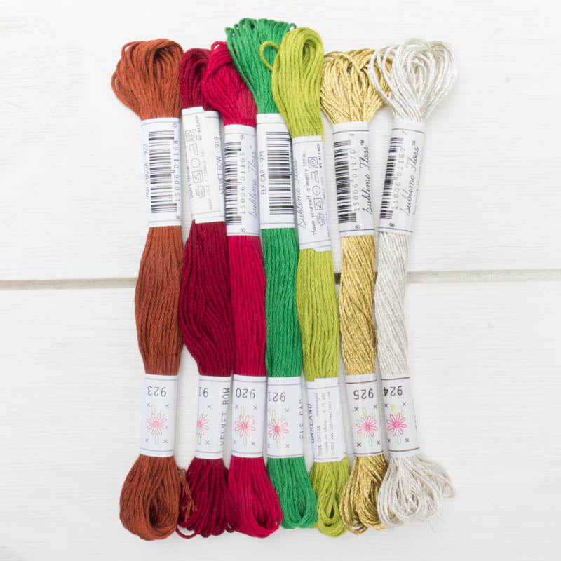 Embroidery Floss Set, Rainbow Palette - Seven 8.75 yard skeins, from  Sublime Stitching - Picking Daisies