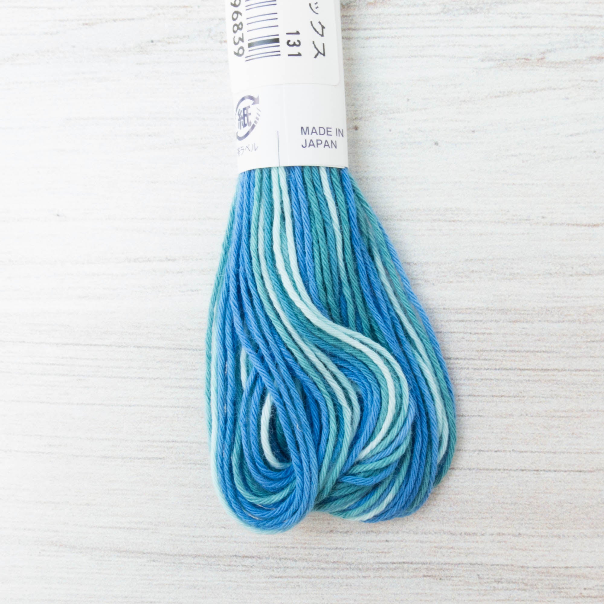 20m Skein Olympus Sashiko Thread - Variegated Green (#51) – Snuggly Monkey