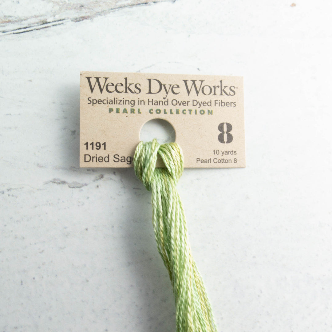 Weeks Dye Works Pearl Cotton - Size 8 Caribbean – Snuggly Monkey