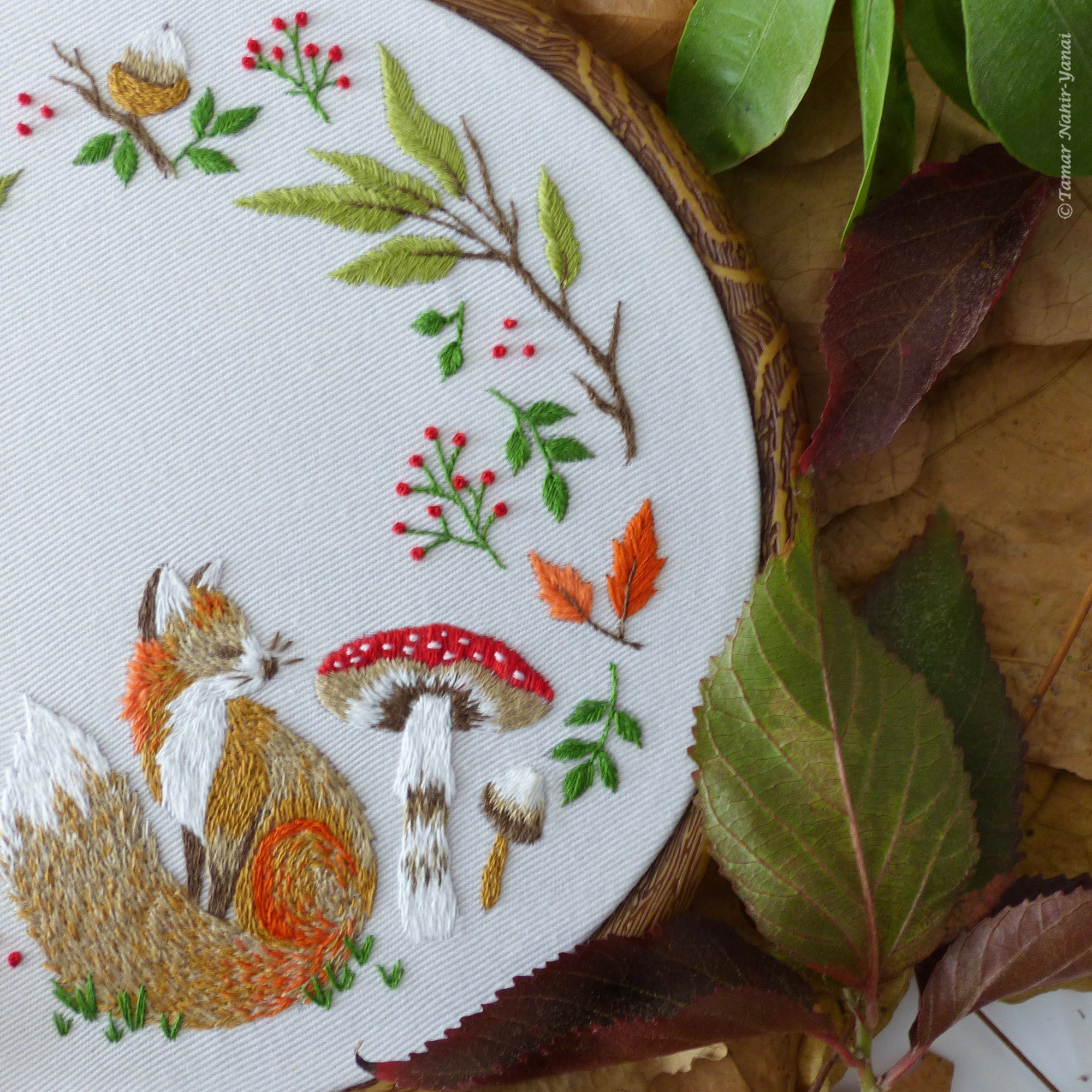 Autumn Lady Embroidery Kit – Snuggly Monkey