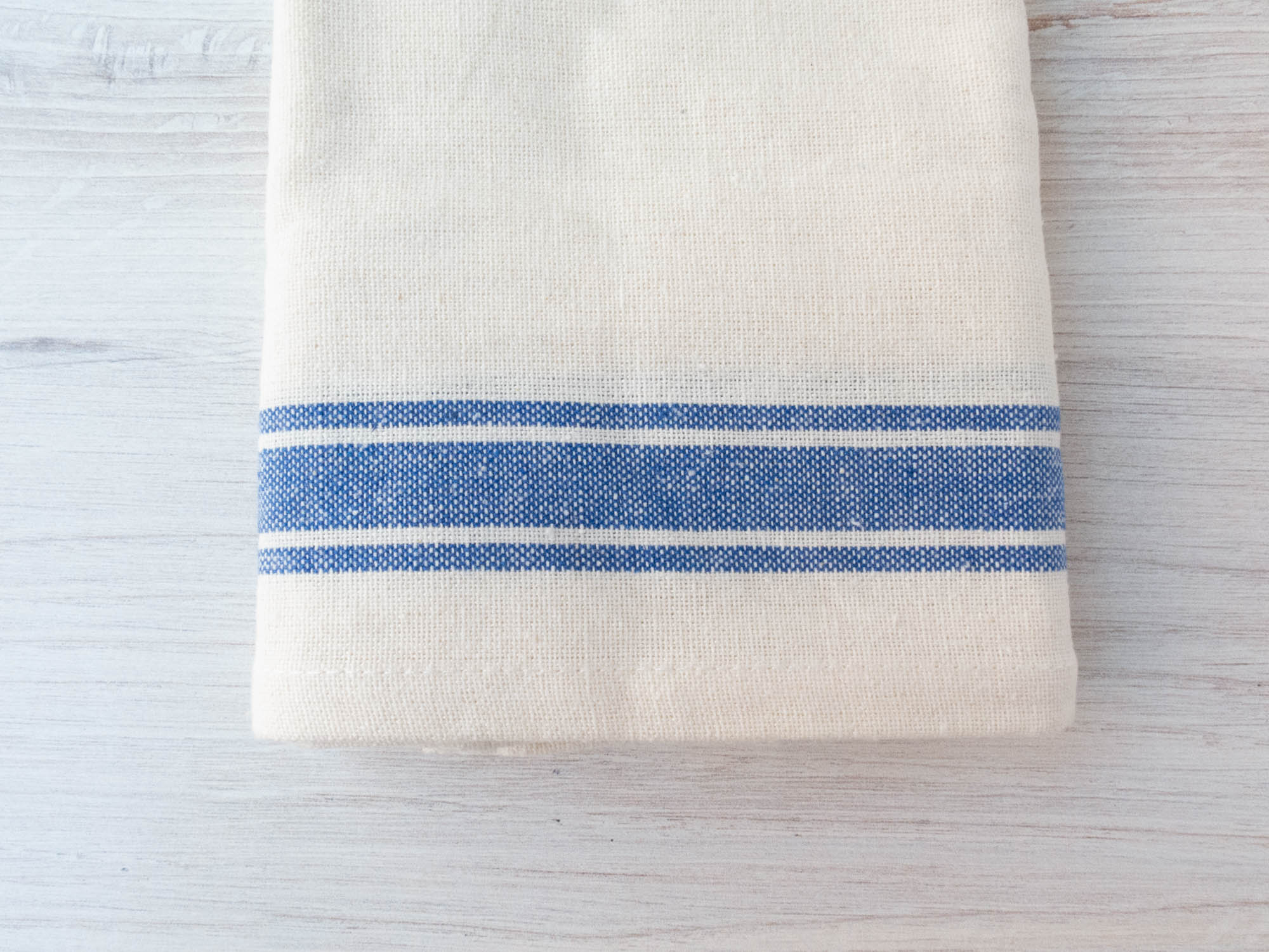 Soft Linen Stripe Blue Dishtowel | A Cottage in The City