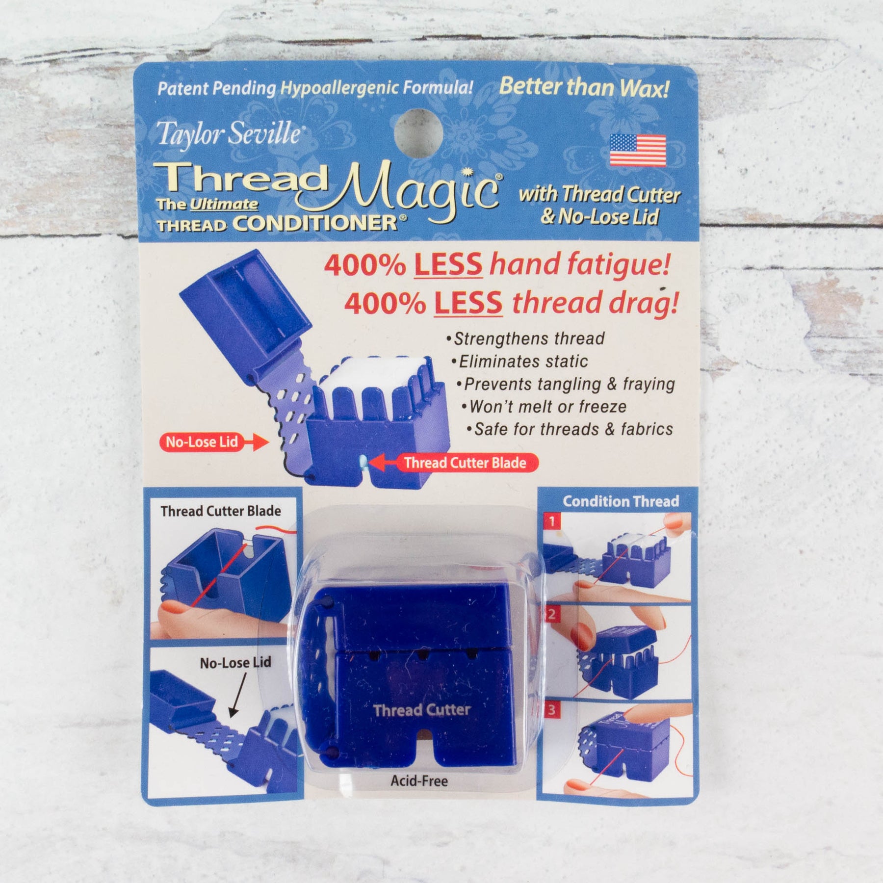 Thread Magic Square W/ Cutter by Taylor Seville Originals - 766152219867  Quilting Notions