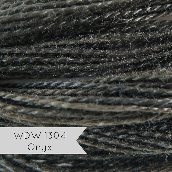 Weeks Dye Works Hand Over-Dyed Pearl Cotton - Size 8 Onyx 1304