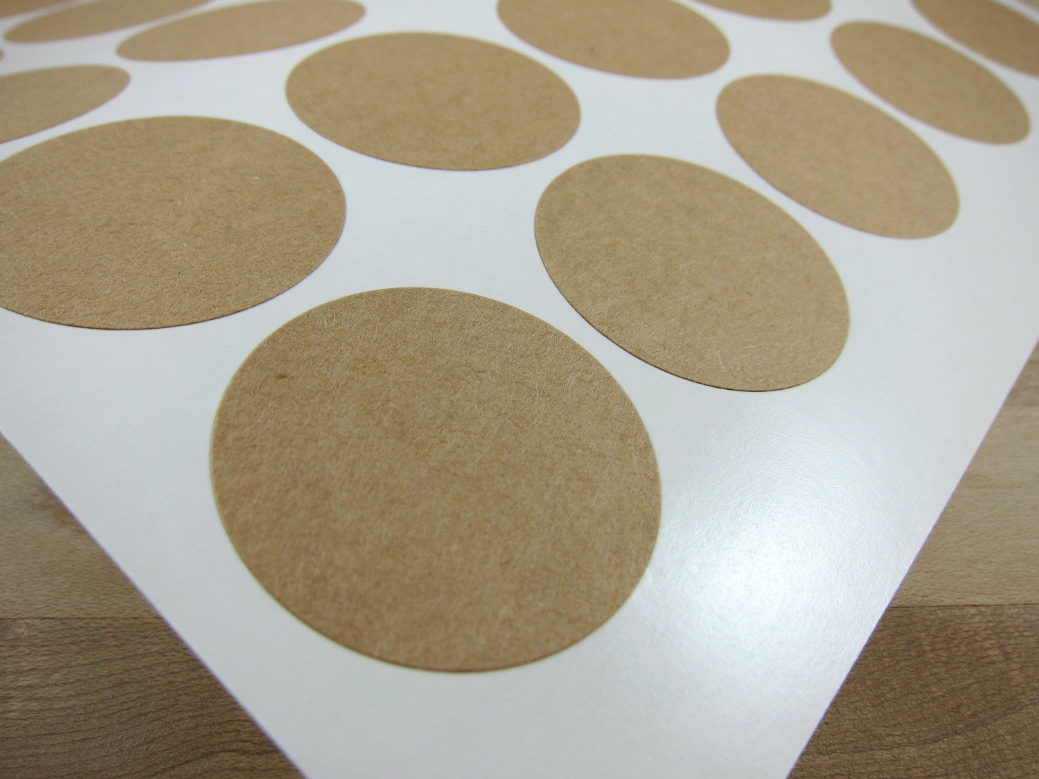 Gold Padded Aluminum Stickers - 5 thru 100.