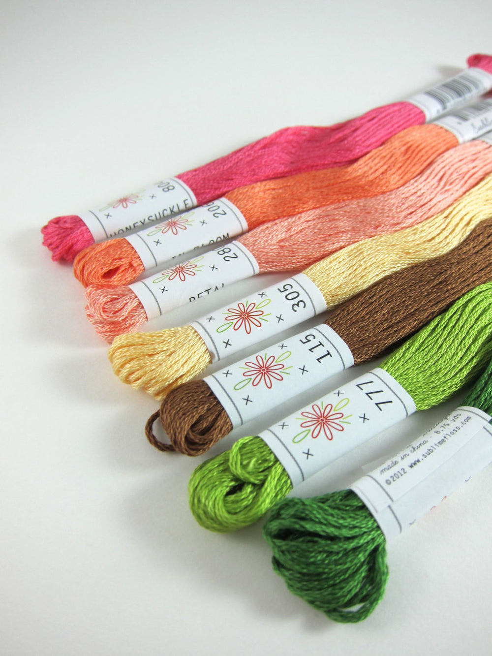 Sublime Stitching Embroidery Floss Set, Frosting Palette - Seven 8.75 yard  skeins