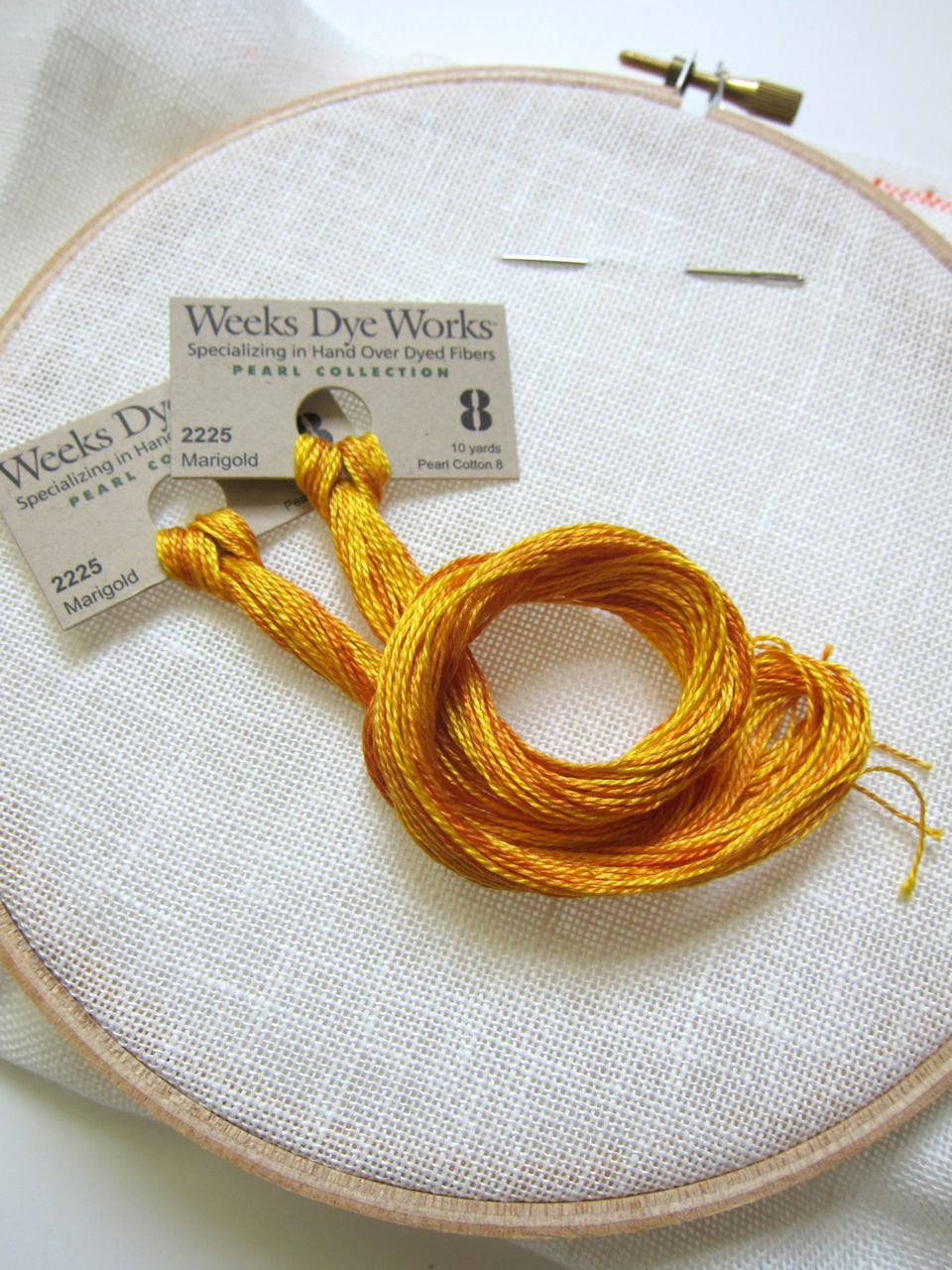 Weeks Dye Works Hand Over-Dyed Pearl Cotton Thread - Size 8 Lancaster Red